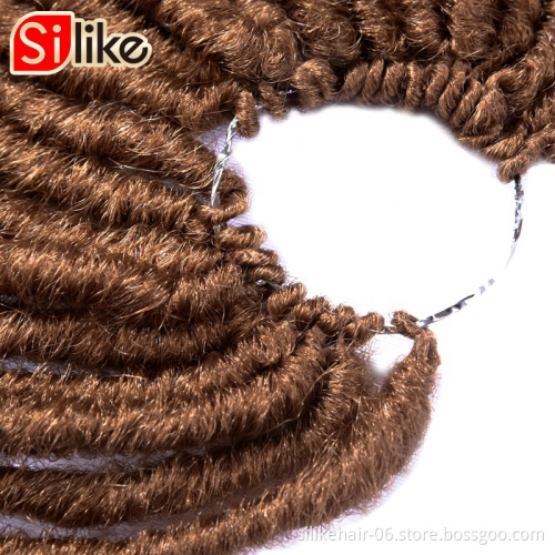 Crochet Faux braids Hair Extensions 24strands 18'' Goddess Locks Faux Locs synthetic hair Jumbo Dreads Hairstyle Ombre Crochet